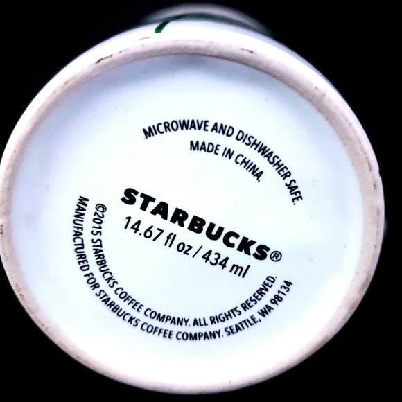 Starbucks 2015 Christmas Tree 15oz Mug Coffee Tea - Picture 6 of 6